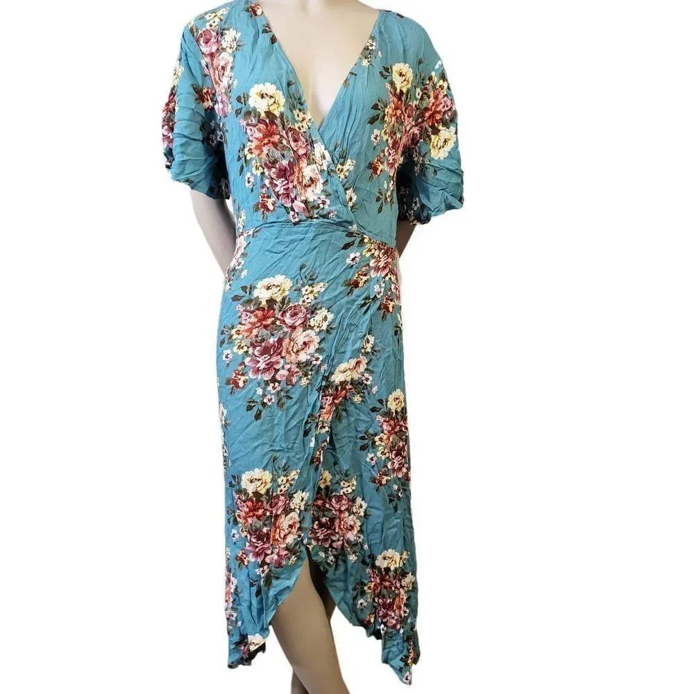 Hi Low Kimono Sleeve Dress